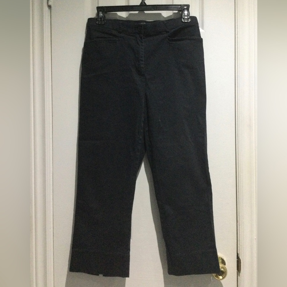 Flair Sport Classic Cotton Black Straight Leg Women's Pants